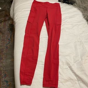 Coral Lululemon Leggings